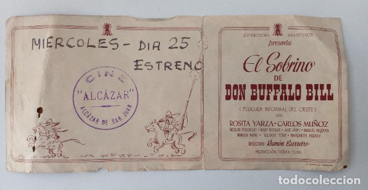 Cinema: FOLLETO DE MANO DE CINE. EL SOBRINO DE DON BUFFALO BILL, ROSITA YARZA, CARLOS MU&Ntilde;OZ