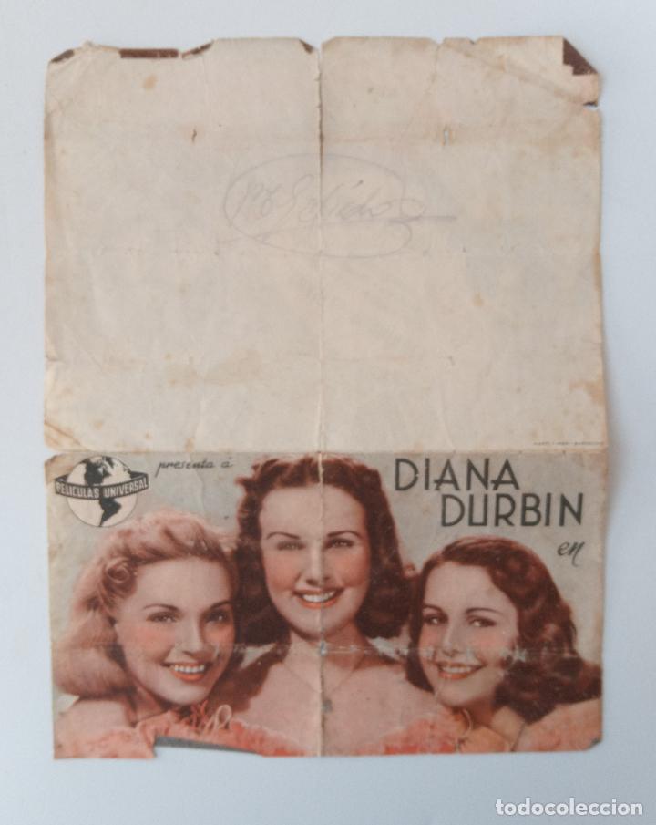Cinema: FOLLETO DE MANO DE CINE. SU &Uacute;LTIMA DIABLURA. DIANA DURBIN