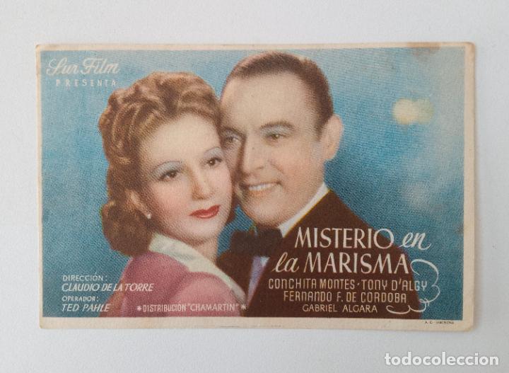 Cinema: FOLLETO DE MANO DE CINE. MISTERIO EN LA MARISMA.