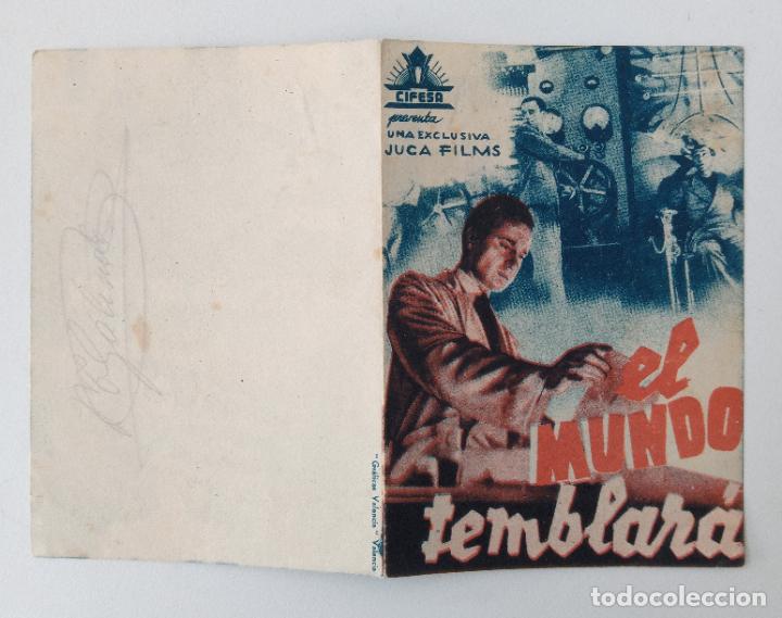 Cinema: FOLLETO DE MANO DE CINE. EL MUNDO TEMBLAR&Aacute;