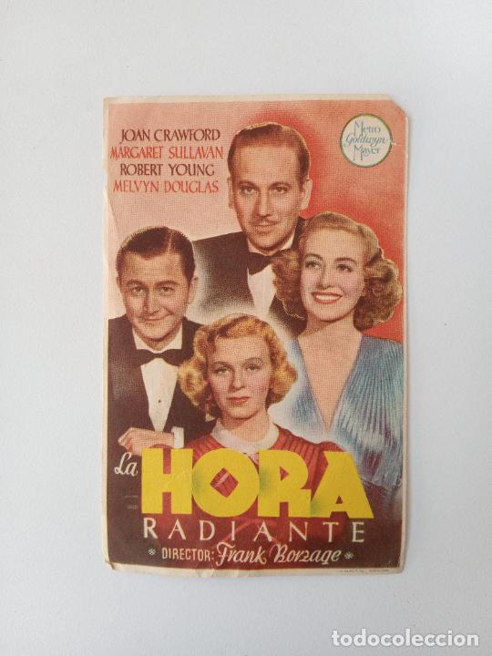 Flyers Publicitaires de Films Anciens: FOLLETO DE MANO DE CINE. LA HORA RADIANTE