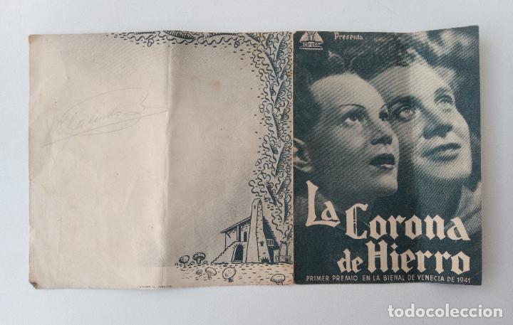 Flyers Publicitaires de Films Anciens: FOLLETO DE MANO DE CINE. LA CORONA DE HIERRO.
