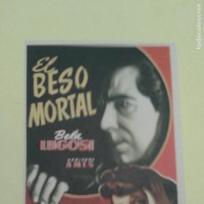 Cine: EL BESO MORTAL BELA LUGOSI ORIGINAL CON SELLO CERAMICA EL MONTGRI BARCELONA BUEN ESTADO. Lote 366583421