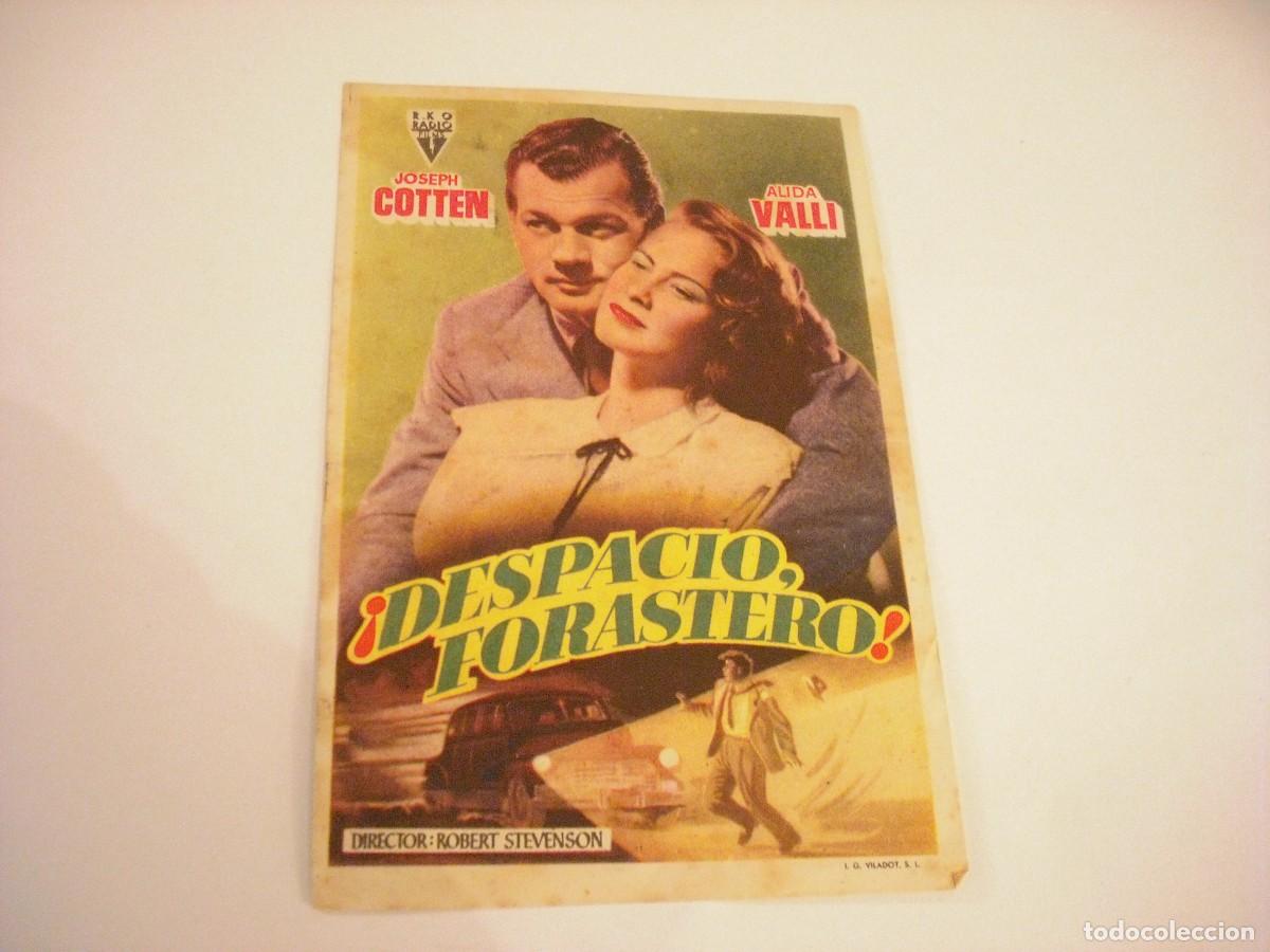 Cine: DESPACIO FORASTERO , JOSEPH COTTEN, SIN PUBLICIDAD. - Foto 1