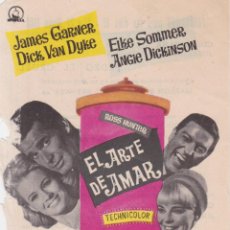 Cine: PROGRAMA DE CINE, EL ARTE DE AMAR – ELKE SOMMER – CINE ESPAÑA – 1966. Lote 366810751