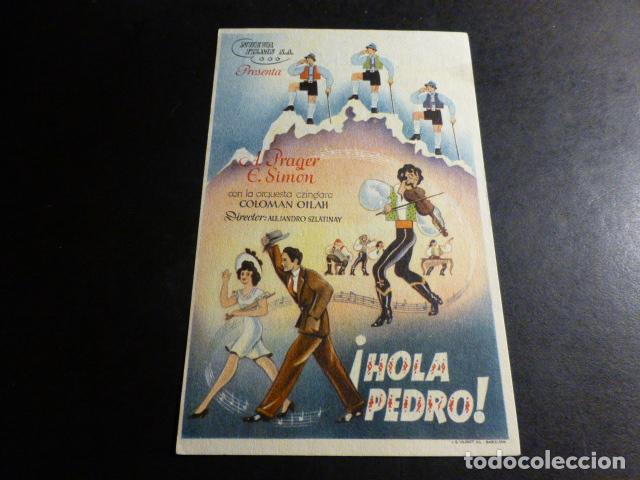 Cine: &iexcl;HOLA PEDRO! PROGRAMA DE MANO PUBLICIDAD TEATRO GUERRERO - Foto 1