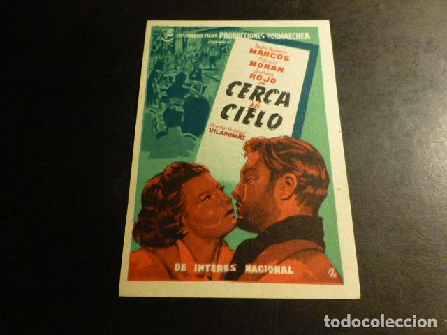 Cine: CERCA DEL CIELO PROGRAMA DE MANO PUBLICIDAD TEATRO CALDERON - Foto 1