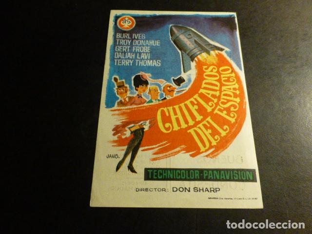 Cine: CHIFLADOS DEL ESPACIO PROGRAMA DE MANO CON PUBLICIDAD TEATRO CIRCO - Foto 1
