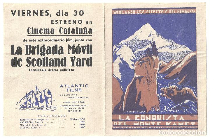 Cine: PTCC2 10 LA CONQUISTA DEL MONTE KAMET PROGRAMA DOBLE ATLANTIC DOCUMENTAL MONTA&Ntilde;AS - Foto 1