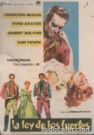 Cine: PROGRAMA DE CINE: LA LEY DE LOS FUERTES PC-5977 - Foto 1