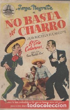 Cine: PROGRAMA DE CINE: NO BASTA SER CHARRO PC-5985 - Foto 1