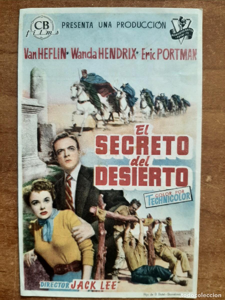 Cine: PROGRAMA DE MANO : EL SECRETO DEL DESIERTO - Foto 1