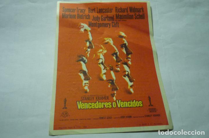 Cine: programa vencedors o vencidos.-burt lancaster.-apolo -valls - Foto 1