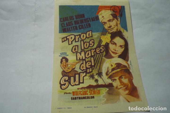Cine: programa proaa los mares del sur,.carlos bohn-publicidad - Foto 1