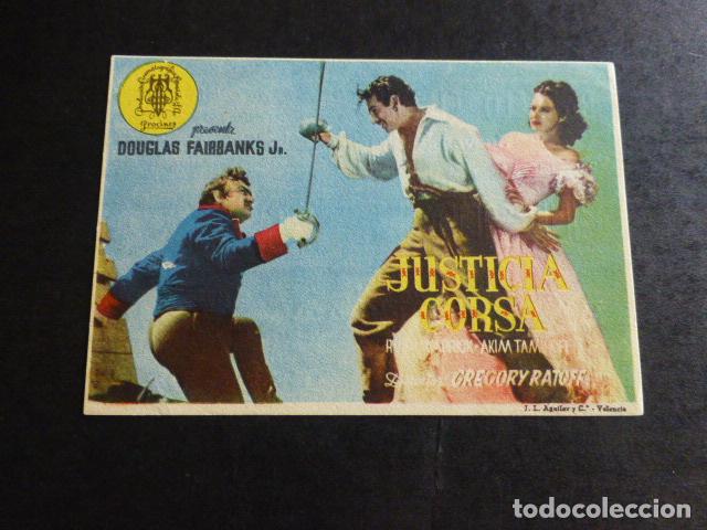 Cine: JUSTICIA CORSA PROGRAMA DE CINE CON PUBLICIDAD BARCELO CINEMA - Foto 1