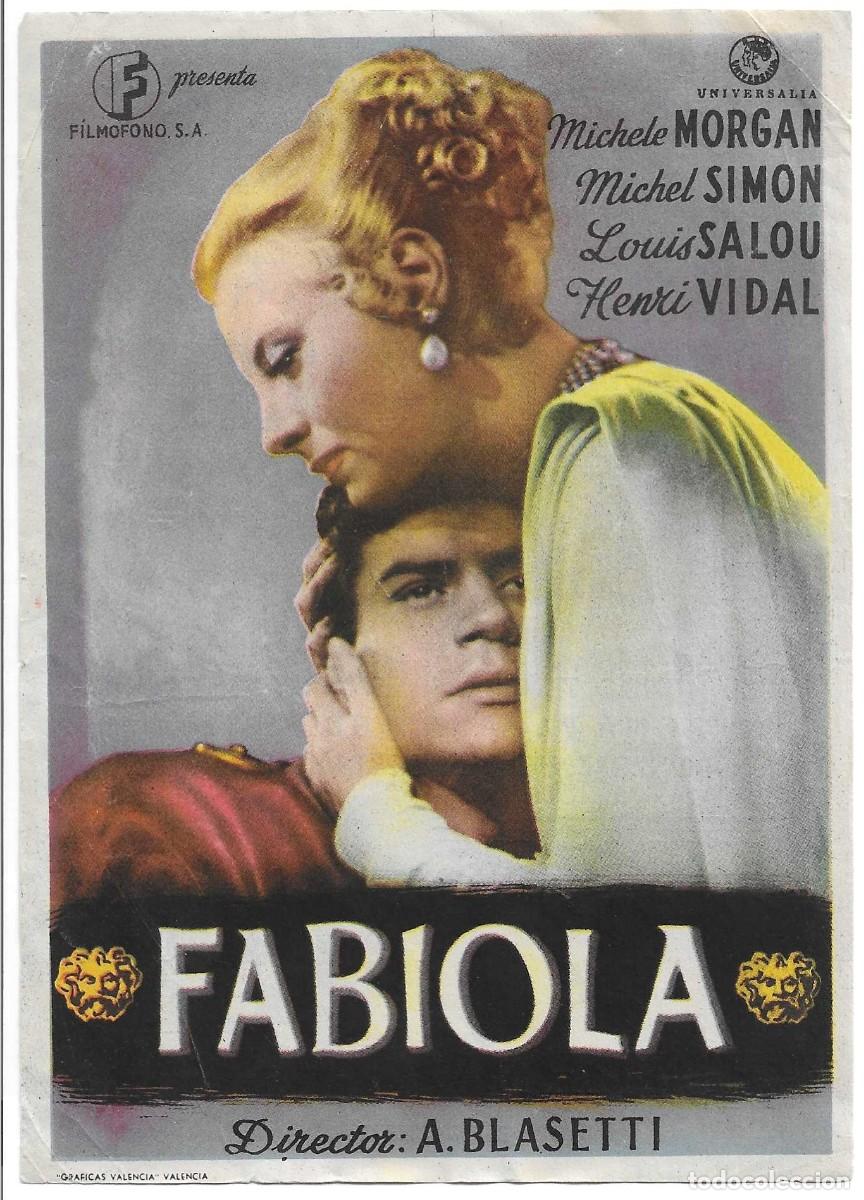  Foglietti di film di film antichi di cinema: AMG-1584 FOLLETO DE MANO FABIOLA, TEATRO VILLAMARTA JEREZ