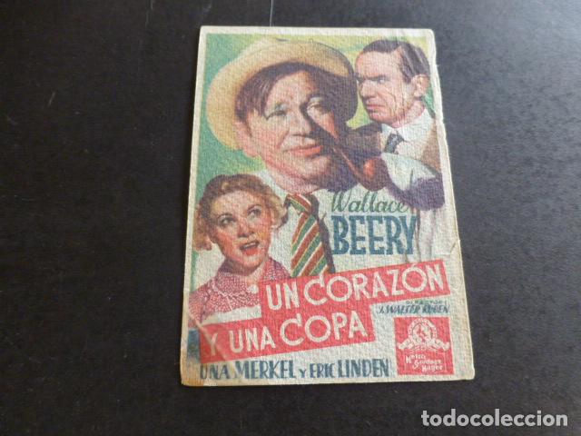 Cine: UN CORAZON Y UNA COPA PROGRAMA DE CINE CON PUBLICIDAD CINE IMPERIO CRIPTANA CIUDAD REAL - Foto 1