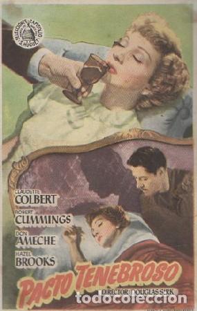 Flyers Publicitaires de Films Anciens: PROGRAMA DE CINE: PACTO TENEBROSO PC-6023
