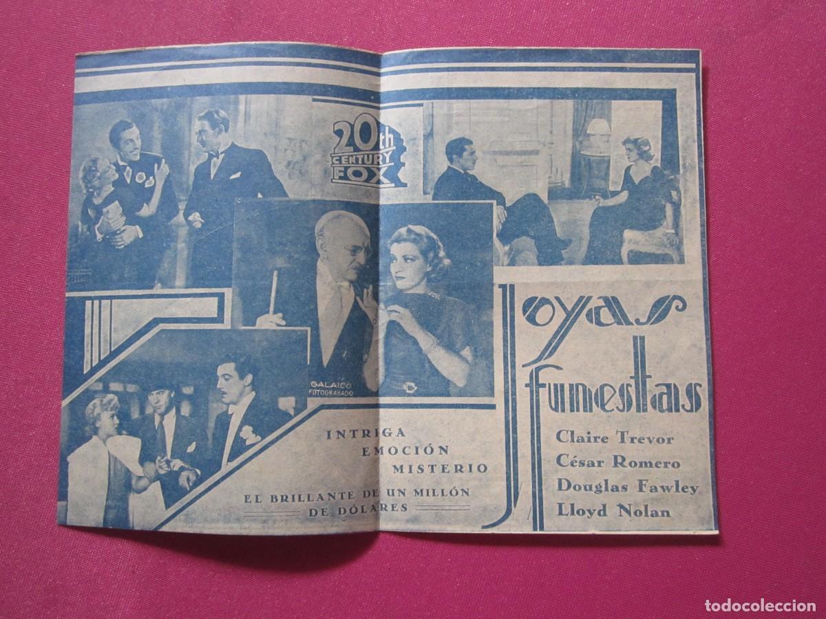 Cine: JOYAS FUNESTAS PROGRAMA DE CINE DOBLE BUEN ESTADO C2 NUEVA - Foto 3
