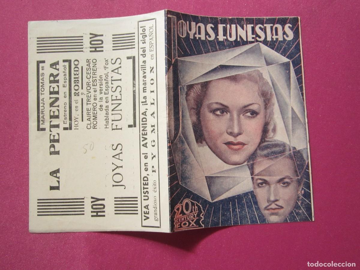 Cine: JOYAS FUNESTAS PROGRAMA DE CINE DOBLE BUEN ESTADO C2 NUEVA - Foto 5