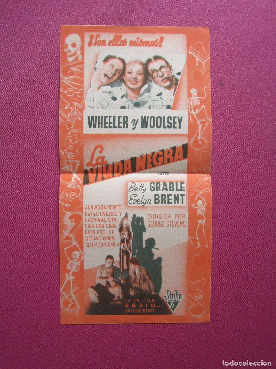 Cine: LA VIUDA NEGRA BETTY GRABLE PROGRAMA DE CINE DOBLE C2 NUEVA - Foto 1