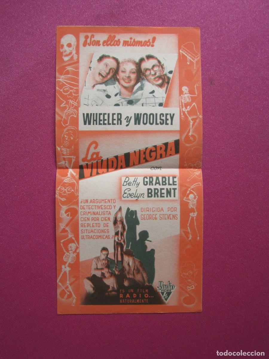 Cine: LA VIUDA NEGRA BETTY GRABLE PROGRAMA DE CINE DOBLE C2 NUEVA - Foto 4