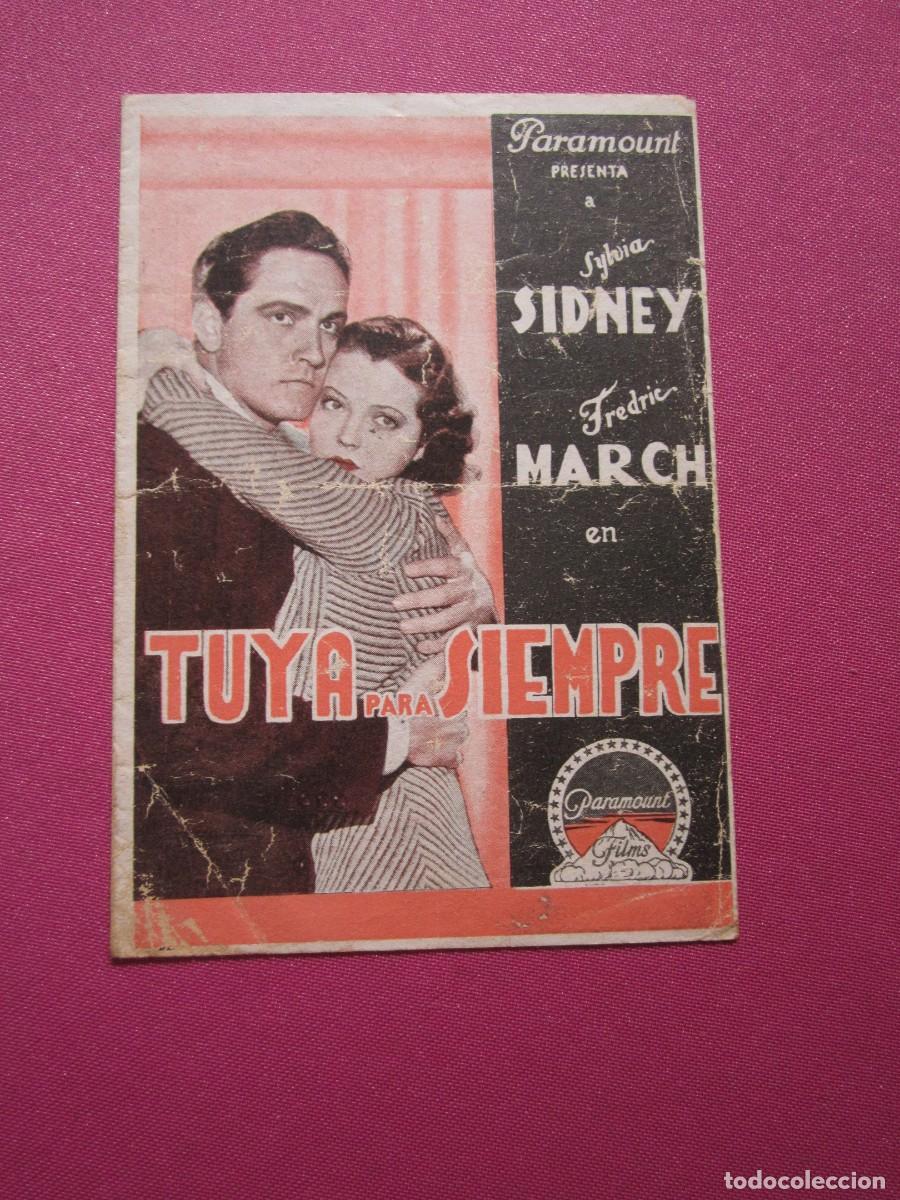 Cine: TUYA PARA SIEMPRE SYLVIA SIDNEY FREDRIC MARCH PROGRAMA DOBLE C2 NUEVA - Foto 1