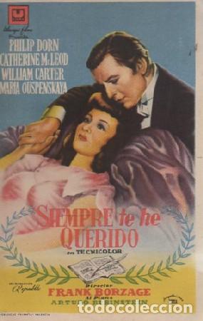 Flyers Publicitaires de Films Anciens: PROGRAMA DE CINE: SIEMPRE TE HE QUERIDO PC-6029