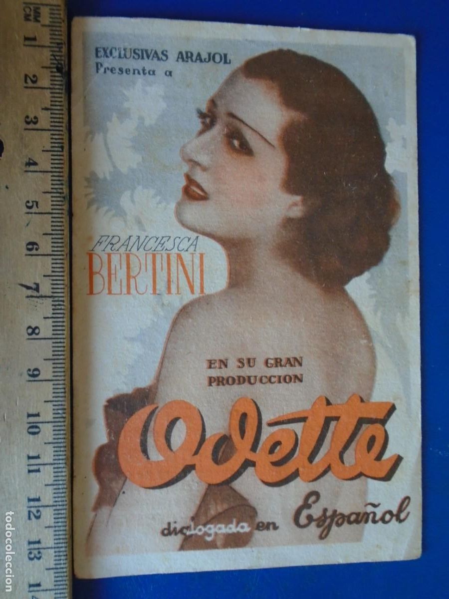 Cine: (PG-190996)PROGRAMA ODETTE - FRANCESCA BERTINI - CINEMA MODERN - Foto 1