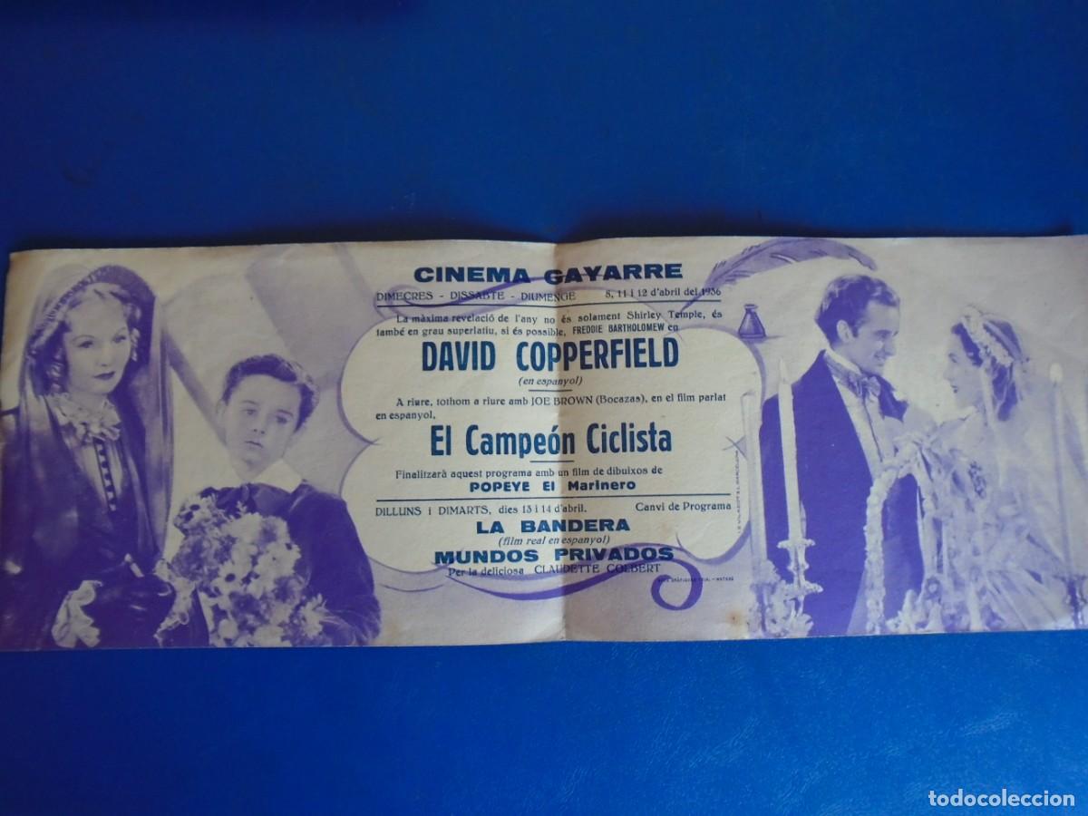 Cine: (PG-190985)PROGRAMA DAVID COPPERFIELD - W.C.FIELDS - Foto 2