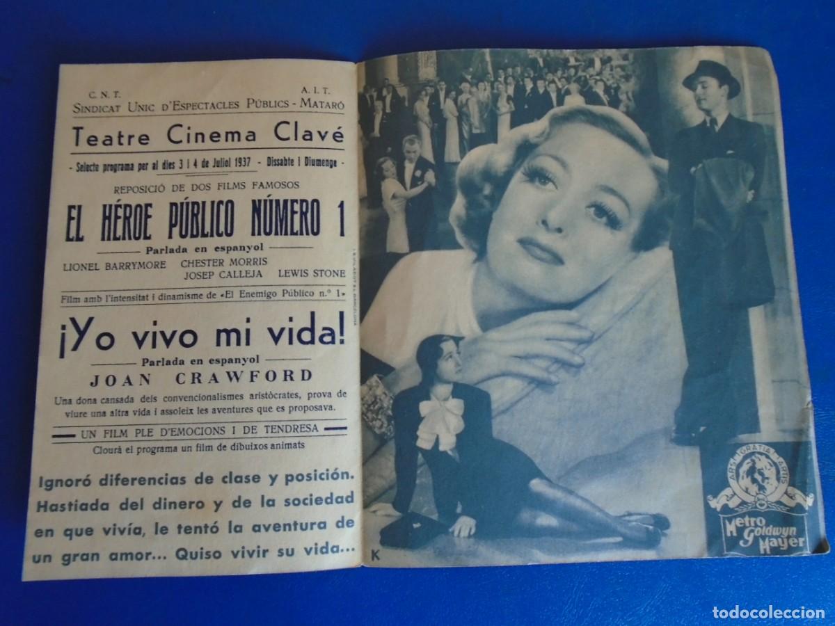 Cine: (PG-190984)PROGRAMA YO VIVO MI VIDA - JOAN CRAWFORD - - Foto 2