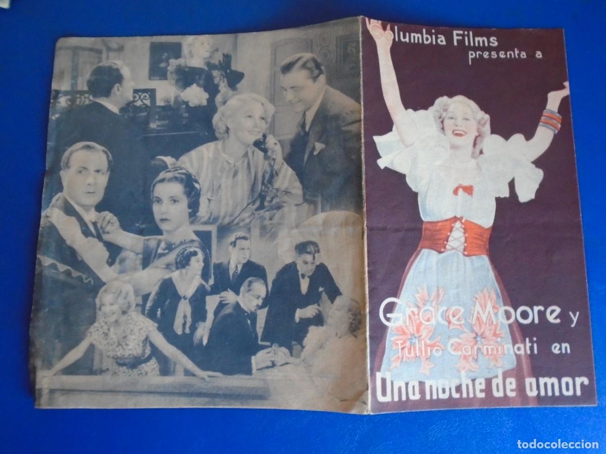 Cine: (PG-190981)PROGRAMA UNA NOCHE DE AMOR - GRACE MOORE - - Foto 3