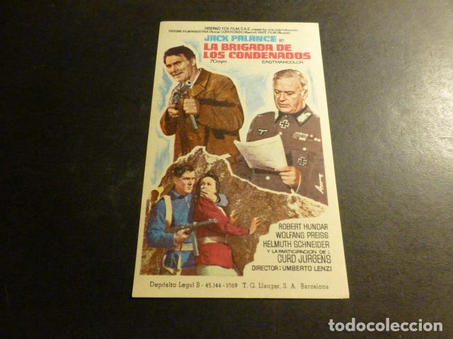Cine: LA BRIGADA DE LOS CONDENADOS PROGRAMA DE MANO SIN PUBLICIDAD - Foto 1