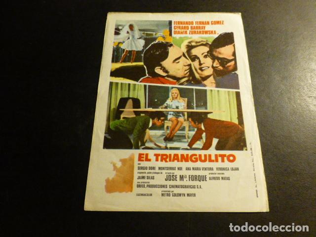 Cine: EL TRIANGULITO PROGRAMA DE MANO SIN PUBLICIDAD - Foto 1