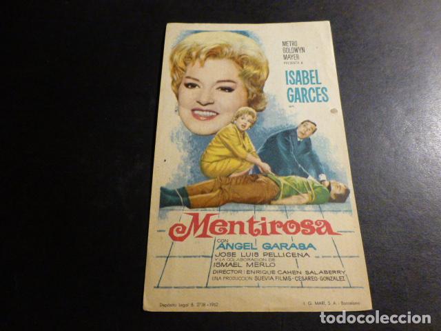 Cine: MENTIROSA PROGRAMA DE MANO SIN PUBLICIDAD - Foto 1