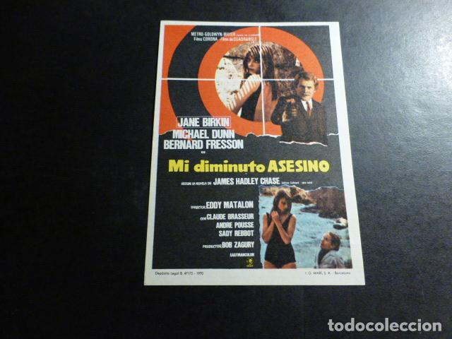 Cine: MI DIMINUTO ASESINO PROGRAMA DE MANO SIN PUBLICIDAD - Foto 1