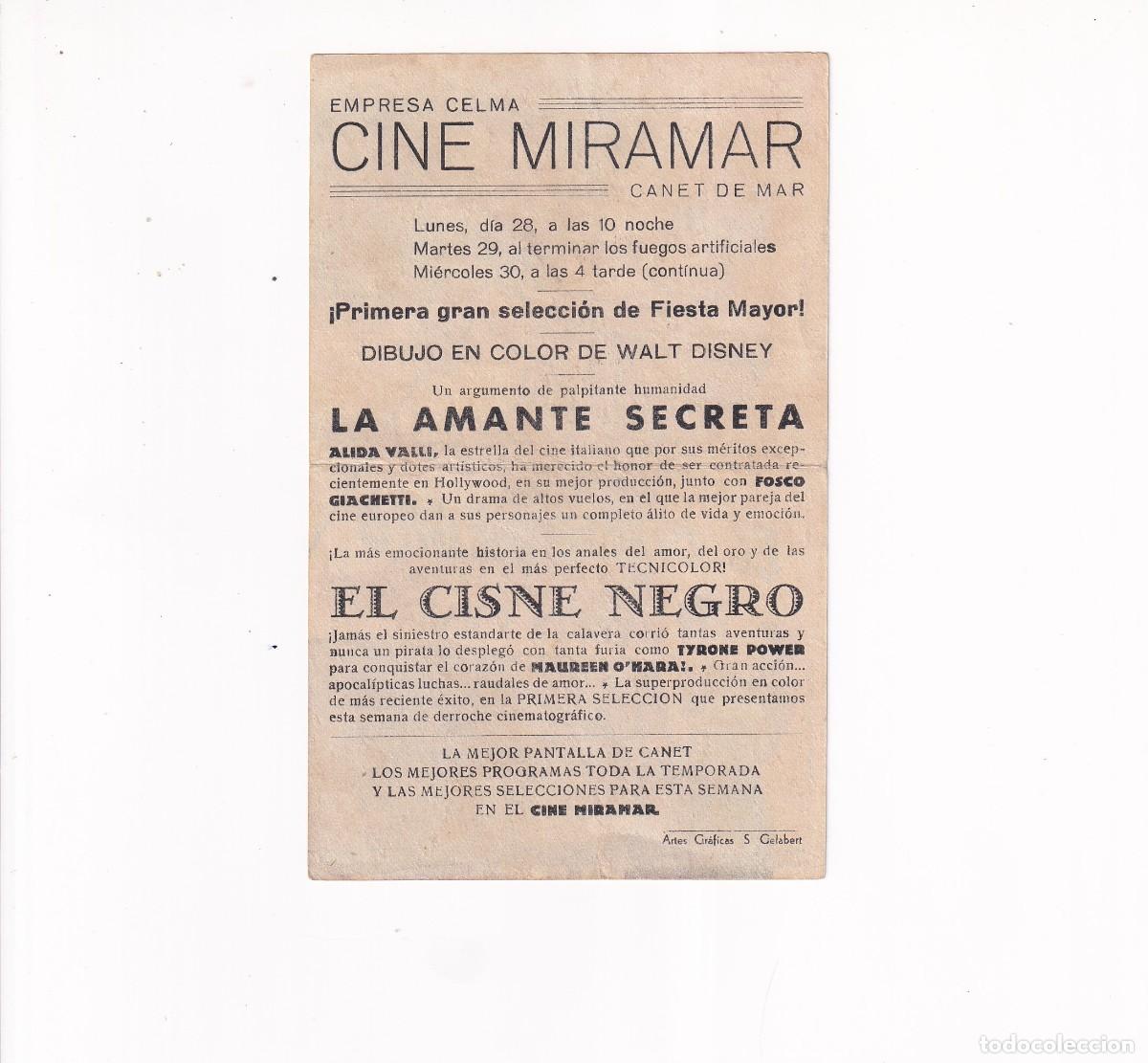 Cine: EL CISNE NEGRO .- TYRONE POWER - Foto 2
