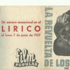 Cine: PTCC2 03 LA REVUELTA DE LOS PESCADORES PROGRAMA DOBLE FILM POPULAR CINE RUSO
