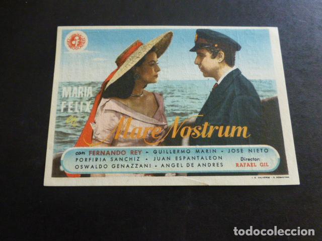  Flyers Publicitaires de films Anciens: MARE NOSTRUM PROGRAMA DE CINE CON PUBLICIDAD TEATRO CAMPOS ELISEOS BILBAO
