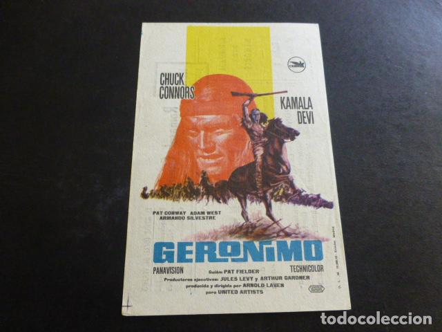 Kino: GERONIMO PROGRAMA DE CINE CON PUBLICIDAD ROMASOL CINEMA CIUDAD REAL