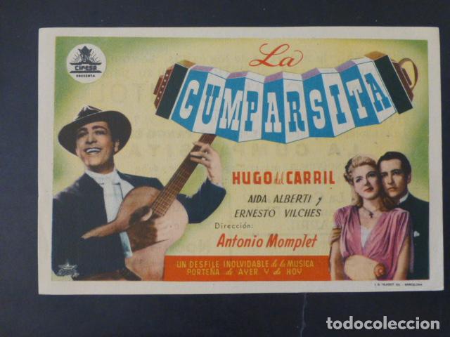 Cine: LA CUMPARSITA PROGRAMA DE CINE CON PUBLICIDAD CINE CAPITOL - Foto 1