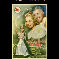 Cine: FOLLETO DE MANO ORIGINAL AÑO 1941 AQUELLA NOCHE EN RIO