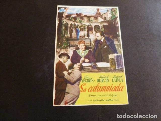 Cine: LA CALUMNIADA PROGRAMA DE CINE CON PUBLICIDAD TEATRO AYALA - Foto 1