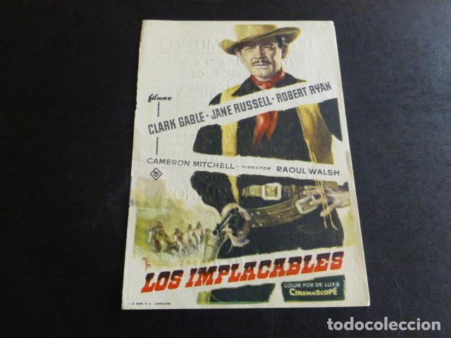 Cine: LOS IMPLACABLES PROGRAMA DE CINE CON PUBLICIDAD TEATRO PRIMITIVO BAEZA JAEN - Foto 1