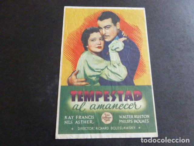 Cine: TEMPESTAD AL AMANECER PROGRAMA DE CINE CON PUBLICIDAD - Foto 1