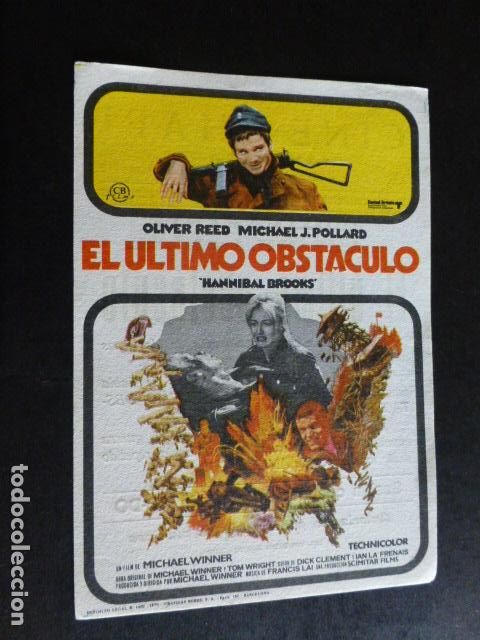 Cine: EL ULTIMO OBSTACULO PROGRAMA DE CINE CON PUBLICIDAD CINE CHAPI ALICANTE - Foto 1