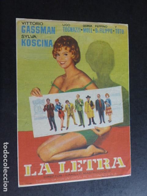 Cine: LA LETRA PROGRAMA DE CINE CON PUBLICIDAD CINE EUTERPE - Foto 1