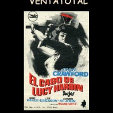 Cine: FOLLETO DE MANO ORIGINAL AÑO 1964 EL CASO DE LUCY HARBIN. Lote 369149921