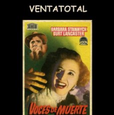 Cine: FOLLETO DE MANO ORIGINAL AÑO 1948 VOCES DE MUERTE