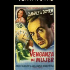 Cine: FOLLETO DE MANO ORIGINAL AÑO 1950 VENGANZA DE MUJER. Lote 369303896